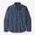 M's Lightweight Fjord Flannel Shirt - Ikat Rows: Stone Blue (IRSB) (54020)
