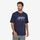 M's Back for Good Organic T-Shirt - New Navy w/Wolf (NNWO) (38565)