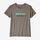 W's Pastel P-6 Logo Organic Crew T-Shirt - Feather Grey (FEA) (39576)