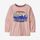Baby Long-Sleeved Graphic Organic T-Shirt - Fitz Roy Flurries: Seafan Pink (FFSE) (60370)