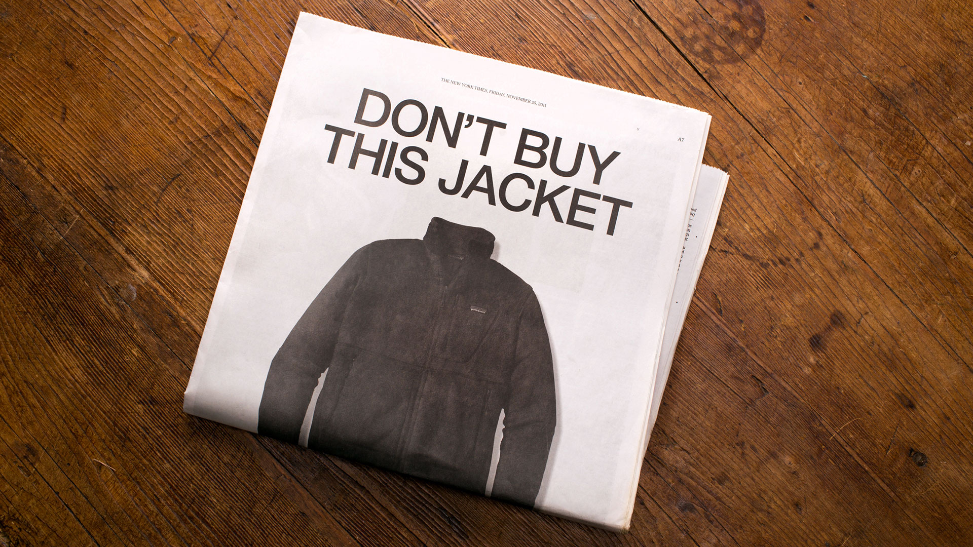 Patagonia Black Friday Ad: Don't Buy This Jacket